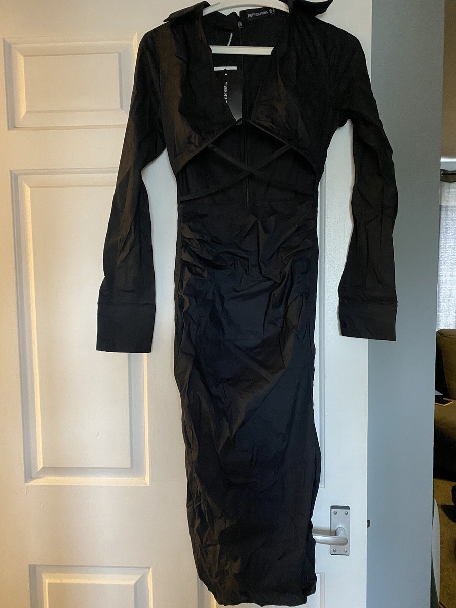 PLT Black Cut Out Bodycon DressSize 8 | eBay UK