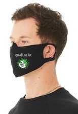 Spread Love Not The Virus Unisex 4 Ply Cotton Jersey Face Cover/Masks. Washable