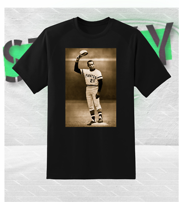 Roberto Clemente 21 Baseball Legend Graphic T Shirt Retro Sports