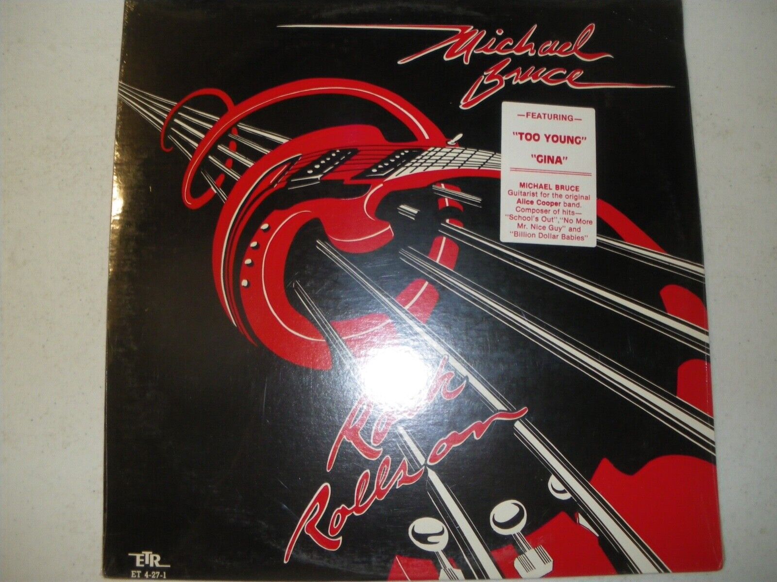 SEALED 12" LP~ MICHAEL BRUCE~ 1983~ROCK ROLLS ON   ALICE COOPER