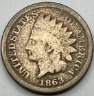 1863 Indian Head Cent Bronze ~ Good