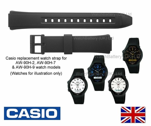 Genuine Casio Watch Strap Band for AW-90H AW90H AW 90H Watch - 10379447 -  BLACK | eBay