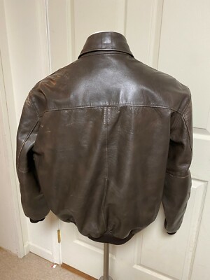 Vintage LL Bean Leather Jacket Coat USA Made Large Bomber Style Vintage LL Bean Leather Jacket Coat USA Made Large Bomber Style