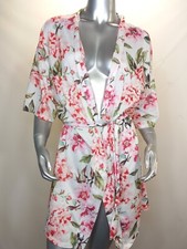 Show Me Your Mumu Duster Floral Open Front Belted Boho Multicolor One Size