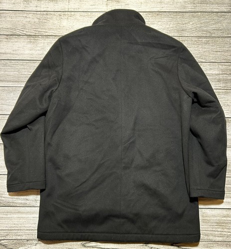 Men's Hugo Boss Wool/Cashmere Overcoat with Zip-Up Knit Collar. Size 52 - Picture 2 of 14