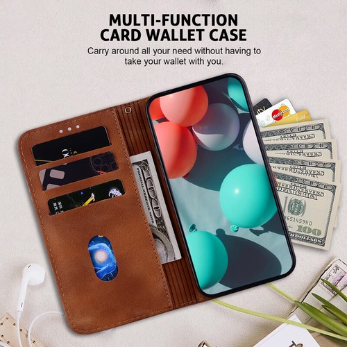For Moto G04 G24 G34 G14 G54 G84 Shockproof Wallet Leather Card Slots Phone Case - Picture 32 of 42