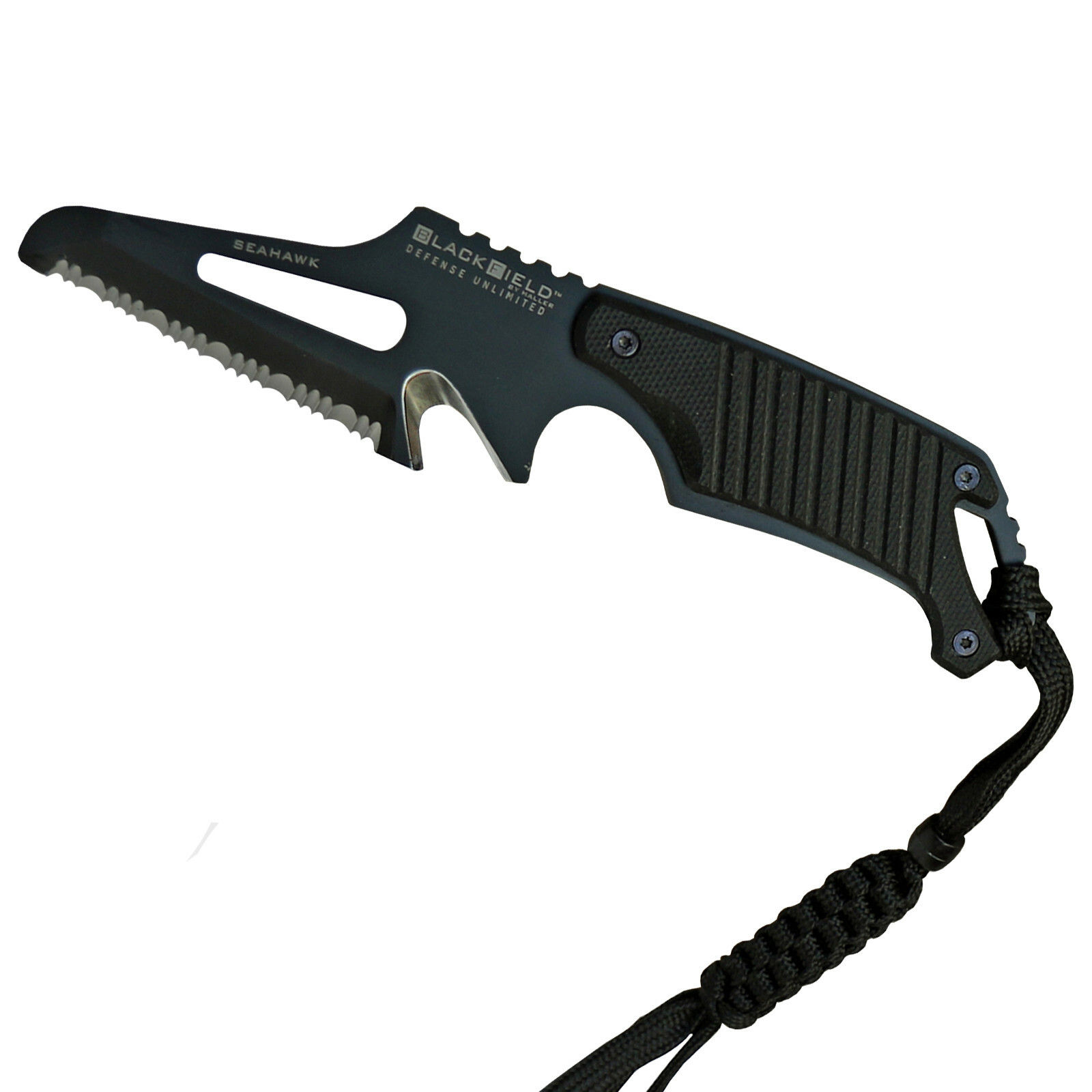 BlackField SEAHAWK Rescuemesser Neck Knife Ganzstahlmesser mit