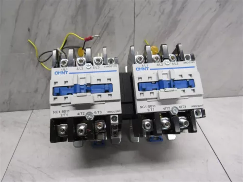 Lot of 2 Chint NC1 Series NC1-5011 50A AC Contactor Brand