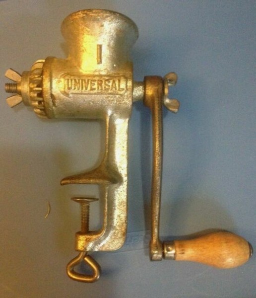 Vintage Universal No 1 Hand Crank Food Chopper/meat Grinder Working