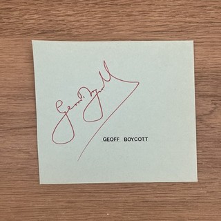 Geoff Boycott England Nicely Signed Album Page