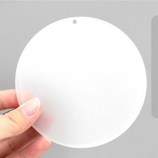 10Pcs 4" Dia Light Weight Acrylic Circles Round Clear Sheet Ornament Blank