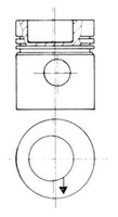 Kolbenschmidt Kolben 93831610 FüR T2 Mercedes LN1 LN2 LK Bus 711 669 301 302 303