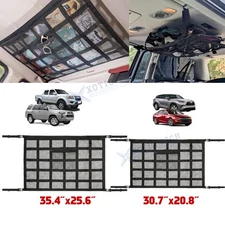 Space-Saving Auto Roof Mesh Camping Overlanding Gear Grocery Holder Net Hammock