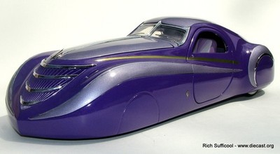 1939 Duesenberg Coupe Simone Purple in 1:24 scale by Franklin Mint