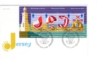 1975 JERSEY - TOURISM ISSUE MINI-SHEET FDC FROM COLLECTION K18