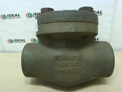 Bonney Forge 1-1/2-800 Steel Hydraulic Ball Check Valve 1-1/2'' A 105N - New N...