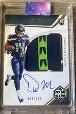 2019 Panini Ltd DK METCALF RC #150 RPA (SSP Variation) Seahawks ON CARD AUTO