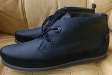 Barbour Transome Men’s Chukka Laced Boots Black Leather UK 9 EU 43 New Boxed