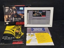 Batman Returns (Super Nintendo SNES) Complete in Box CIB - Reg, Poster, Manual