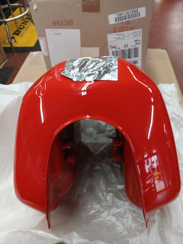 Tanque de gasolina genuino OEM Honda XR650L rojo lucha R134 17520-MGW-670ZA TANQUE DE COMBUSTIBLE Foto 2 de 4