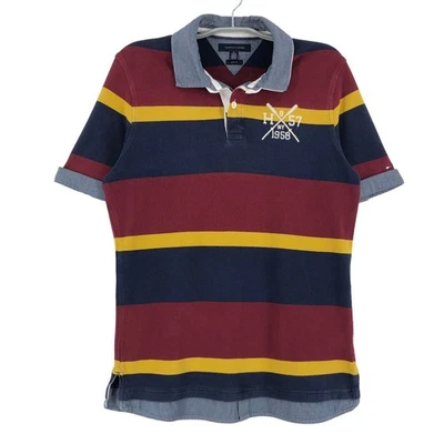 TOMMY HILFIGER T-Shirt À Col Polo Slim Fit Pour Hommes Taille XL - Photo 1/4