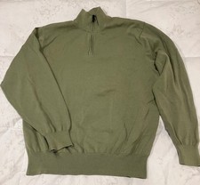 Jos A Bank Traveler Pima Cotton 1/4 Zip Sweater Mens XL Classic Business Casual