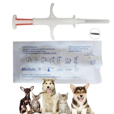 Microchip for Dogs and Cats 10 Pack 1.4 mm Dia 8 mm Length Microchip Transpon...