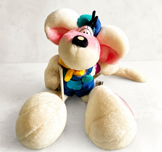 Original Diddl Maus Schulkind mit Rucksack und Block