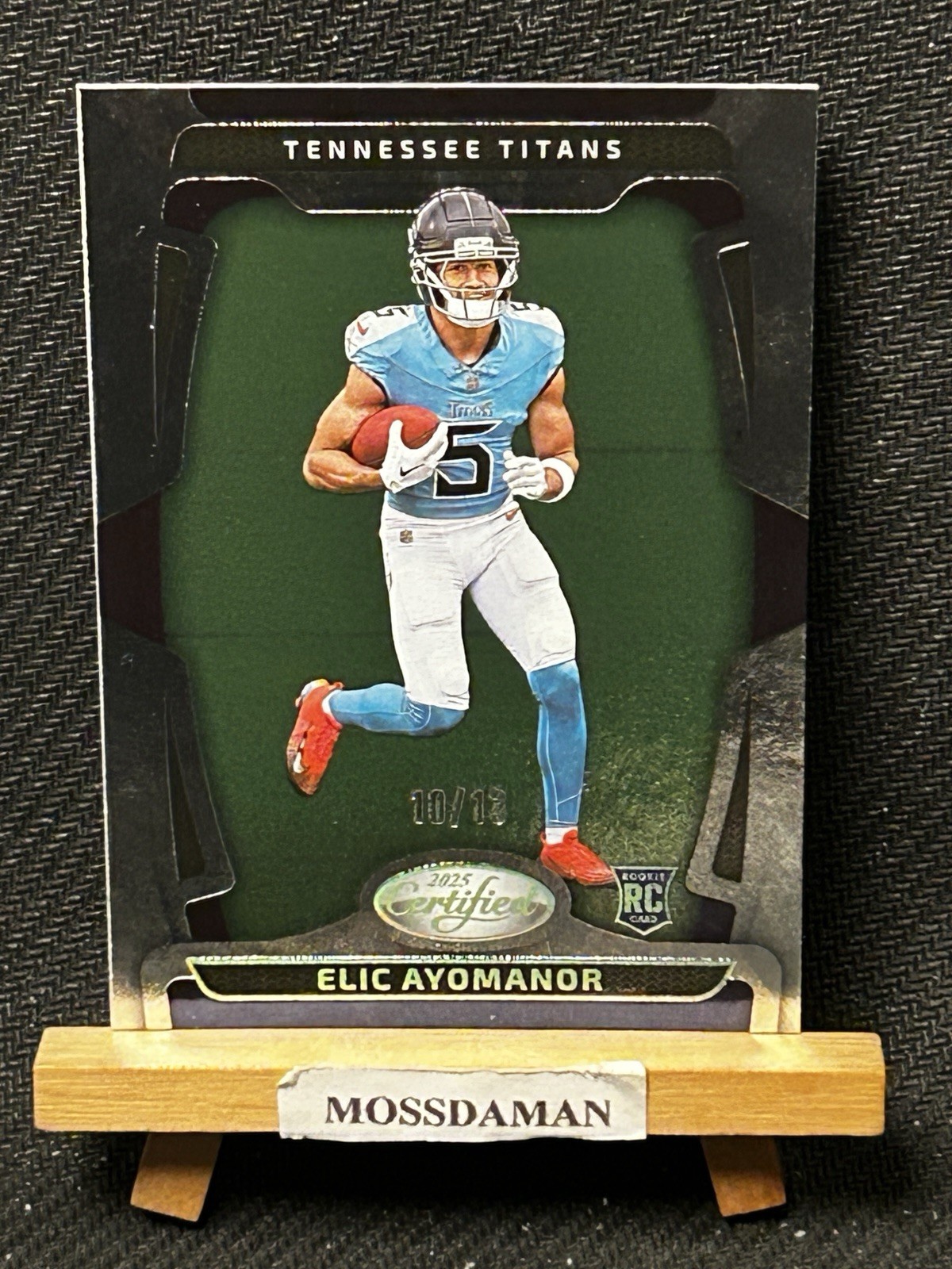 ELIC AYOMANOR 2025 PANINI CERTIFIED #152 ROOKIE MIRROR SILVER FOTL RC 10/13