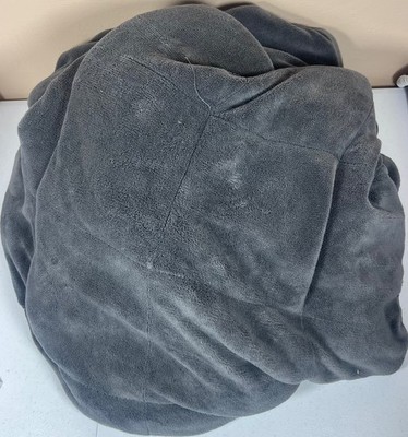   SEE PICS Sharper Image Calming Comfort Weighted Blanket 50x75 Grey Plush!
