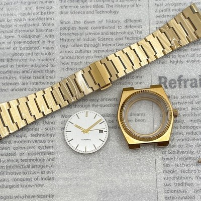 Watch Part 40mm Gold Case Sapphire Crystal for NH35 NH35 Movement