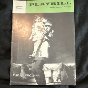 The Music Man Vintage Broadway Playbill (Apr 1958) Robert Preston Barbara Cook