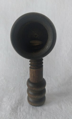 #ad Vintage MCM Wooden Screw Type Nutcracker Pipe Bowl Pressure Pad Gradual Pressure $10.00