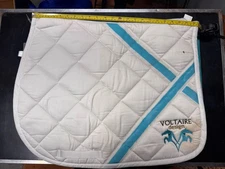 Voltaire English Jumping Saddle Pad Logo White