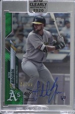 2020 Topps Clearly Authentic Auto Green 54/99 Seth Brown #CCA-SB Auto z0q