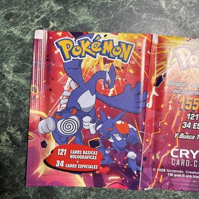 2 Pokemon Chrystal card collection 2025 Packs 