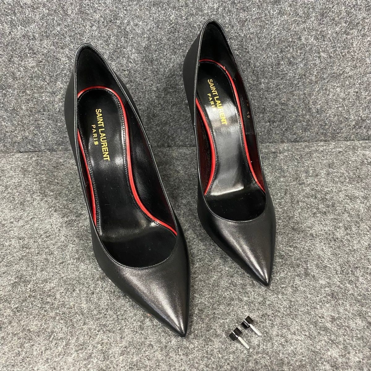 SAINT LAURENT Anja 105 tacco a pompa donna taglia US 10 nero