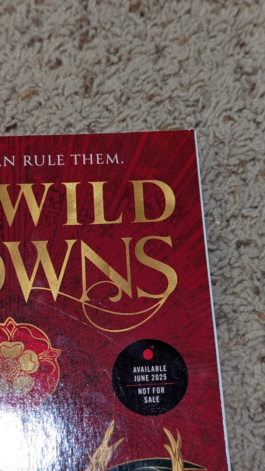 Six Wild Crowns by Holly Race ARC Advance Readers' Edition 