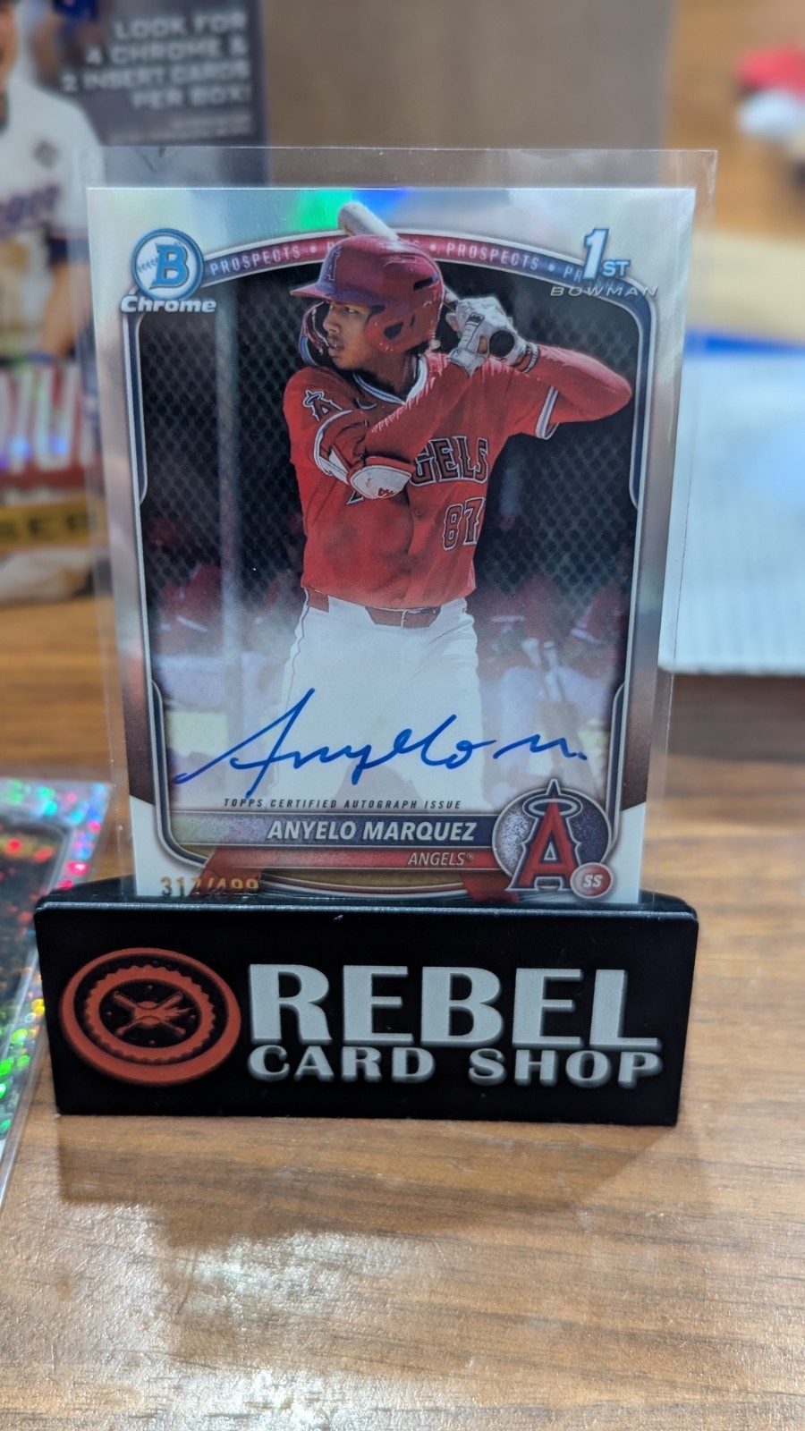 Anyelo Marquez Refractor Auto #/499 🔥 2025 Bowman Chrome 1st Prospect Autograph