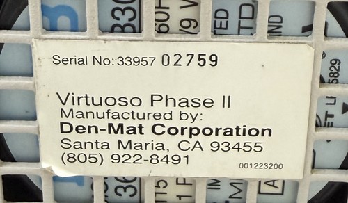 Den-Mat Corp Virtuoso Fase II Luce Dentale per Cura e Sbiancamento - Foto 15 di 15