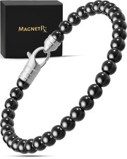MagnetRX Hematite Magnetic Bracelet Max Strength For Men Women Classic Medium