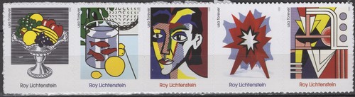 SC# 5792-96 - 2023 - Paintings by Roy Lichtenstein Se-Tenant Strip of 4 Stamps