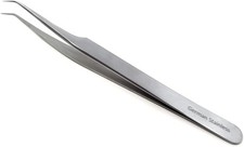 High Precision Stainless Steel Lab Tweezer/Forceps with Fine Pointed Tips 4.75"