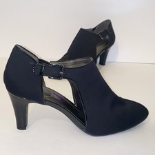 Bandolino Black Wardell Open Sided Pumps Heels Womens Size 8.5