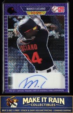 Marco Luciano 2021 Pro Set Metal - 1989 Base Auto Mojo Purple #PA-ML1 Giants