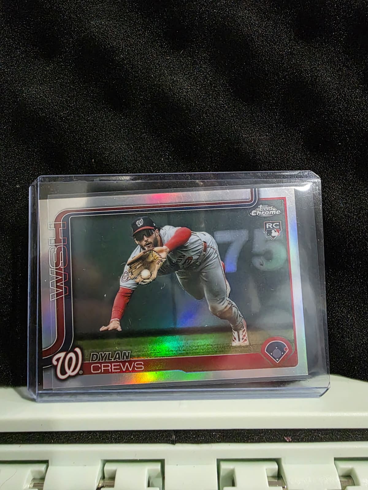 2025 Topps Chrome Update IMAGE VARIATION Dylan Crews RC Nationals SP #USC190