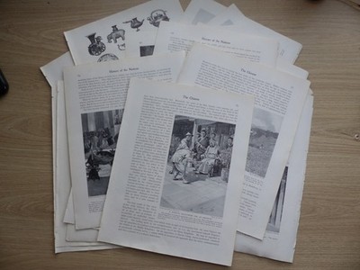 China Feature 24 Seiten Karten Farbtafel Vintage Illustrationen Journal/Sammelalbum