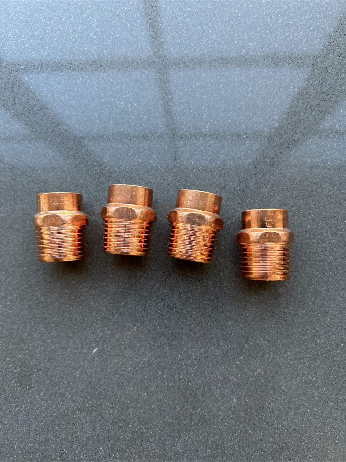 4pcs Copper MALE Adapter  Fitting 1/2” New