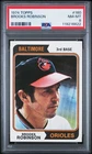 1974 TOPPS #160 BROOKS ROBINSON NM-MINT PSA 8 (PACK FRESH BEAUTIFUL CARD!)