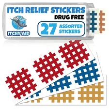 Bug Bite Itch Relief Patches. 27 Stickers for Instant Reducing Itch and Swell...